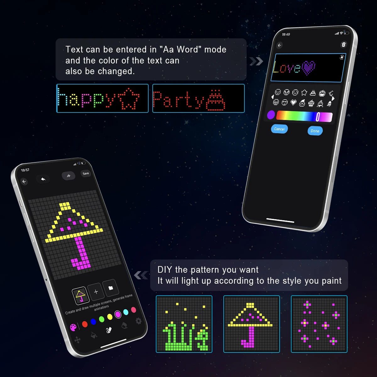 Smarte LED Lichterkette mit USB 5V